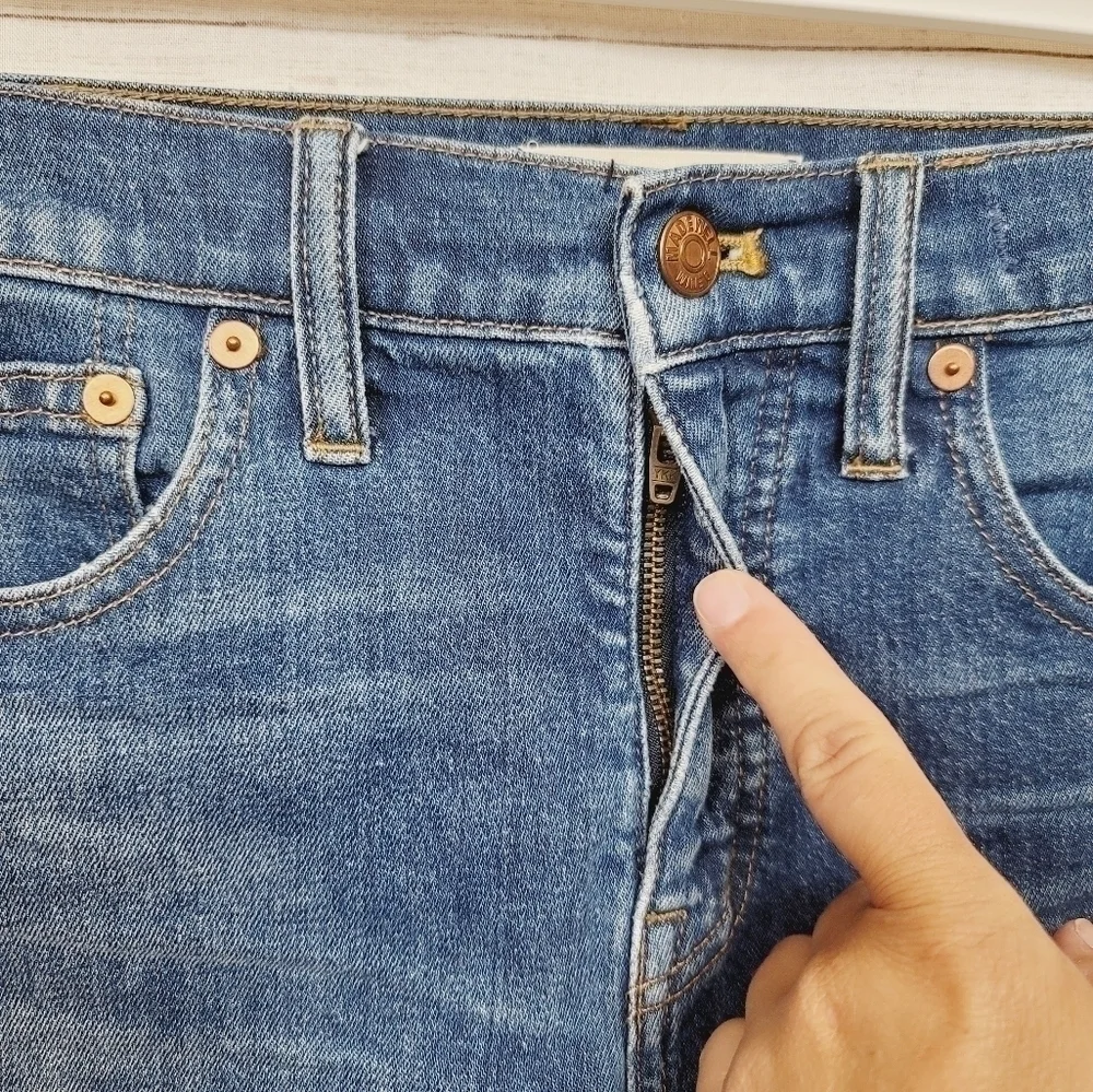 MADEWELL HIGH-RISE DENIM SHORTS, SZ 27